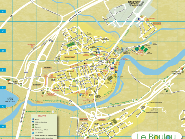 Plan de ville du Boulou