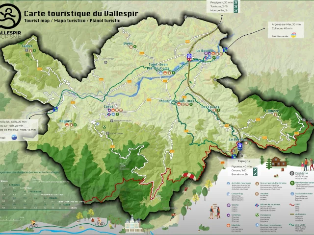 Couverture Carte Touristique Du Vallespir 1